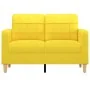 Sofá de 2 plazas de tela amarillo claro 120 cm by , Sofas - Ref: Foro24-359088, Price: 208,07 €, Discount: %