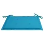 Sillas de jardín 2 uds madera maciza de teca con cojines azules by , Garden chairs - Ref: Foro24-3062491, Price: 181,79 €, Di...