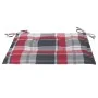 Sillas de jardín 8 uds madera teca con cojines a cuadros rojos von , Gartenstühle - Ref: Foro24-3072902, Preis: 629,14 €, Rab...