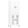 Aparador alto madera contrachapada blanco 69,5x34x180 cm von , Sideboards - Ref: Foro24-3195747, Preis: 167,77 €, Rabatt: %