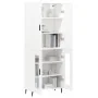 Aparador alto madera contrachapada blanco 69,5x34x180 cm von , Sideboards - Ref: Foro24-3195747, Preis: 167,77 €, Rabatt: %