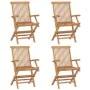 Sillas de jardín 4 uds madera teca con cojines gris taupe von , Gartenstühle - Ref: Foro24-3065640, Preis: 386,66 €, Rabatt: %