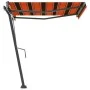 Toldo de pie automático naranja y marrón 350x250 cm by , Awnings - Ref: Foro24-3069730, Price: 480,03 €, Discount: %