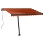 Toldo de pie automático naranja y marrón 350x250 cm by , Awnings - Ref: Foro24-3069730, Price: 480,03 €, Discount: %