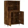 Aparador alto madera contrachapada roble ahumado 60x36x110 cm de , Aparadores - Ref: Foro24-831481, Precio: 79,69 €, Descuent...