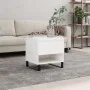 Mesa de centro madera de ingeniería blanco brillo 50x46x50 cm de , Mesas de centro - Ref: Foro24-830928, Precio: 43,72 €, Des...