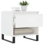 Mesa de centro madera de ingeniería blanco brillo 50x46x50 cm de , Mesas de centro - Ref: Foro24-830928, Precio: 43,72 €, Des...