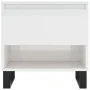 Mesa de centro madera de ingeniería blanco brillo 50x46x50 cm de , Mesas de centro - Ref: Foro24-830928, Precio: 43,72 €, Des...