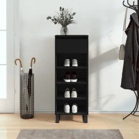 Mueble zapatero madera contrachapada negro 40x36x105 cm von , Schuhregale und Schuhorganisatoren - Ref: Foro24-831469, Preis:...