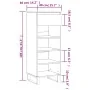 Mueble zapatero madera contrachapada negro 40x36x105 cm von , Schuhregale und Schuhorganisatoren - Ref: Foro24-831469, Preis:...