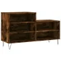 Mueble zapatero madera contrachapada roble ahumado 102x36x60 cm by , Shoe racks and shoe organizers - Ref: Foro24-831393, Pri...
