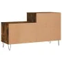 Mueble zapatero madera contrachapada roble ahumado 102x36x60 cm by , Shoe racks and shoe organizers - Ref: Foro24-831393, Pri...