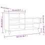 Mueble zapatero madera contrachapada roble ahumado 102x36x60 cm by , Shoe racks and shoe organizers - Ref: Foro24-831393, Pri...