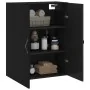 Armario de pared madera de ingeniería negro 69,5x34x90 cm de , Aparadores - Ref: Foro24-834979, Precio: 88,17 €, Descuento: %