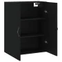 Armario de pared madera de ingeniería negro 69,5x34x90 cm de , Aparadores - Ref: Foro24-834979, Precio: 88,17 €, Descuento: %