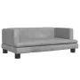Sofá para niños de terciopelo gris claro 80x45x30 cm de , Mobiliario para bebés y niños pequeños - Ref: Foro24-3196306, Preci...