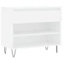 Mueble zapatero madera contrachapada blanco 70x36x60 cm de , Zapateros y organizadores de calzado - Ref: Foro24-831436, Preci...