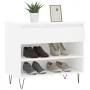 Mueble zapatero madera contrachapada blanco 70x36x60 cm de , Zapateros y organizadores de calzado - Ref: Foro24-831436, Preci...