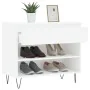 Mueble zapatero madera contrachapada blanco 70x36x60 cm de , Zapateros y organizadores de calzado - Ref: Foro24-831436, Preci...