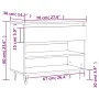 Mueble zapatero madera contrachapada blanco 70x36x60 cm de , Zapateros y organizadores de calzado - Ref: Foro24-831436, Preci...