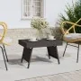 Mesa auxiliar plegable ratán sintético negro 60x40x38 cm von , Seitentische - Ref: Foro24-319408, Preis: 54,27 €, Rabatt: %