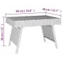 Mesa auxiliar plegable ratán sintético negro 60x40x38 cm von , Seitentische - Ref: Foro24-319408, Preis: 54,27 €, Rabatt: %