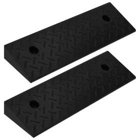 Rampas para bordillos 2 unidades goma 50x17,5x5 cm von , Straßen- und Verkehrszeichen - Ref: Foro24-150980, Preis: 47,67 €, R...
