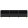 Mueble de TV madera contrachapada negro 150x30x44,5 cm von , TV-Möbel - Ref: Foro24-831910, Preis: 102,79 €, Rabatt: %
