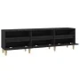 Mueble de TV madera contrachapada negro 150x30x44,5 cm von , TV-Möbel - Ref: Foro24-831910, Preis: 102,79 €, Rabatt: %