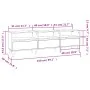 Mueble de TV madera contrachapada negro 150x30x44,5 cm von , TV-Möbel - Ref: Foro24-831910, Preis: 102,79 €, Rabatt: %
