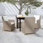 Juego de comedor de jardín 5 piezas con cojines marrón de , Conjuntos de jardín - Ref: Foro24-3099554, Precio: 597,80 €, Desc...