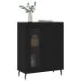 Aparador de madera de ingeniería negro 69,5x34x90 cm de , Aparadores - Ref: Foro24-828061, Precio: 101,11 €, Descuento: %