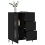 Aparador de madera de ingeniería negro 69,5x34x90 cm de , Aparadores - Ref: Foro24-828061, Precio: 101,11 €, Descuento: %