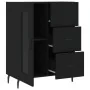 Aparador de madera de ingeniería negro 69,5x34x90 cm de , Aparadores - Ref: Foro24-828061, Precio: 101,11 €, Descuento: %