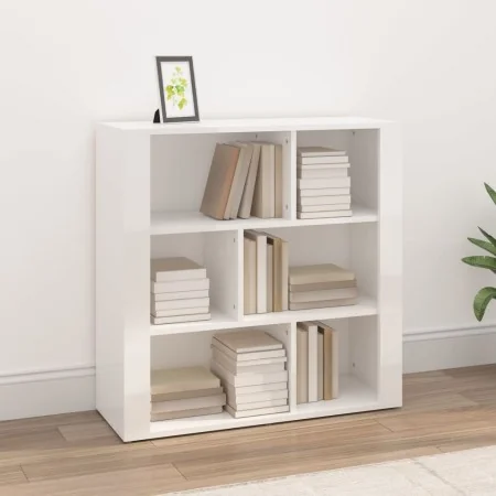 Aparador de madera contrachapada blanco brillante 80x30x80 cm de , Aparadores - Ref: Foro24-819486, Precio: 88,62 €, Descuent...