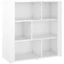 Aparador de madera contrachapada blanco brillante 80x30x80 cm de , Aparadores - Ref: Foro24-819486, Precio: 88,62 €, Descuent...