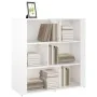 Aparador de madera contrachapada blanco brillante 80x30x80 cm de , Aparadores - Ref: Foro24-819486, Precio: 88,62 €, Descuent...
