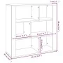 Aparador de madera contrachapada blanco brillante 80x30x80 cm de , Aparadores - Ref: Foro24-819486, Precio: 88,62 €, Descuent...