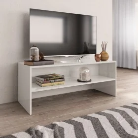 Mueble de TV madera contrachapada blanco brillante 100x40x40 cm von , TV-Möbel - Ref: Foro24-800051, Preis: 60,66 €, Rabatt: %