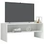 Mueble de TV madera contrachapada blanco brillante 100x40x40 cm by , TV Furniture - Ref: Foro24-800051, Price: 60,66 €, Disco...
