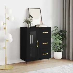 Aparador de madera de ingeniería negro 69,5x34x90 cm von , Sideboards - Ref: Foro24-828021, Preis: 107,11 €, Rabatt: %