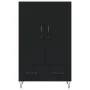 Aparador alto madera de ingeniería negro 69,5x31x115 cm by , Sideboards - Ref: Foro24-828229, Price: 88,81 €, Discount: %