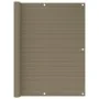 Toldo para balcón HDPE gris taupe 120x500 cm by , Umbrellas - Ref: Foro24-310966, Price: 30,07 €, Discount: %