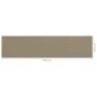 Toldo para balcón HDPE gris taupe 120x500 cm by , Umbrellas - Ref: Foro24-310966, Price: 30,07 €, Discount: %