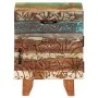Mesita de noche tallada a mano madera reciclada 40x30x50 cm de , Mesitas de noche - Ref: Foro24-247911, Precio: 134,85 €, Des...