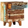 Mesita de noche tallada a mano madera reciclada 40x30x50 cm de , Mesitas de noche - Ref: Foro24-247911, Precio: 134,85 €, Des...