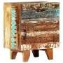 Mesita de noche tallada a mano madera reciclada 40x30x50 cm de , Mesitas de noche - Ref: Foro24-247911, Precio: 134,85 €, Des...