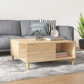 Mesa de centro madera contrachapada roble Sonoma 80x80x36,5 cm by , Coffee table - Ref: Foro24-821095, Price: 69,64 €, Discou...