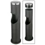 HI Papelera con cenicero negro 46,5 cm de , Ceniceros - Ref: Foro24-429106, Precio: 29,62 €, Descuento: %