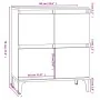 Aparador madera contrachapada marrón roble 60x35x70 cm by , Sideboards - Ref: Foro24-821171, Price: 76,61 €, Discount: %